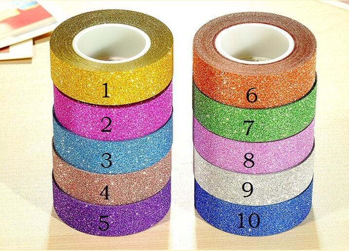 Altro Adesivi E Nastri 10m Glitter Carta Mascheratura Nastro Adesivo Etichetta Craft Decorativo Me Hobby Creativi Futbolycia Uy
