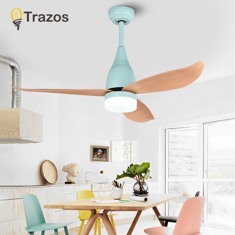 2019 Trazos Colorful Ceiling Fan Ventilador De Techo Led Fans For