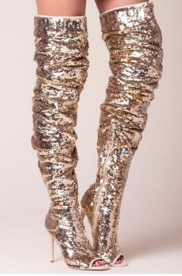 peacocks glitter boots