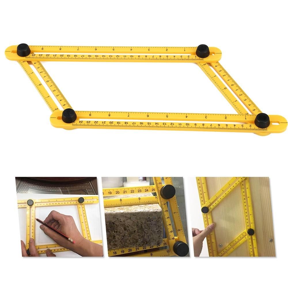 2021 Multifunctional Four Folding ABS Ruler Portable Measuring Tool