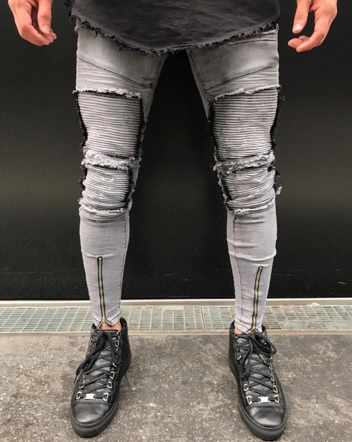black ripped jeans mens size 38
