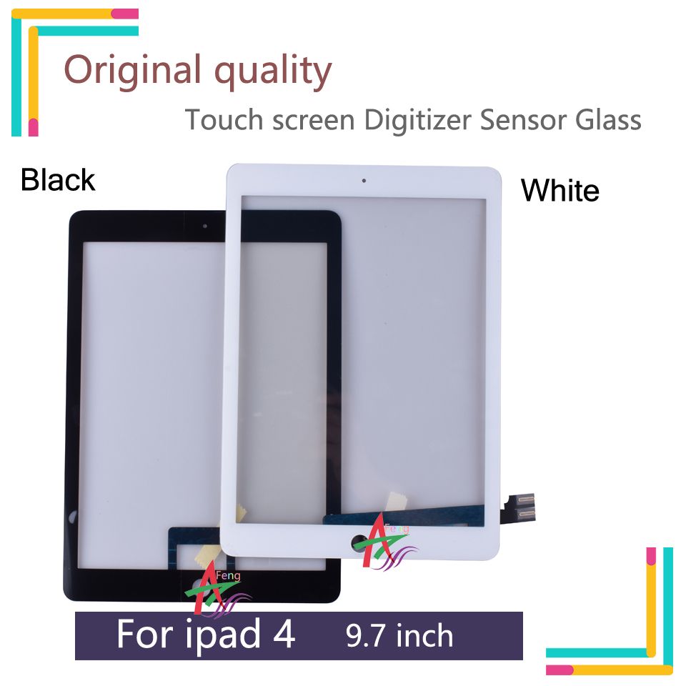 Touch Screen Digitizer Glass Lens Replacement For Apple iPad 4 A1458 A1459 A1460