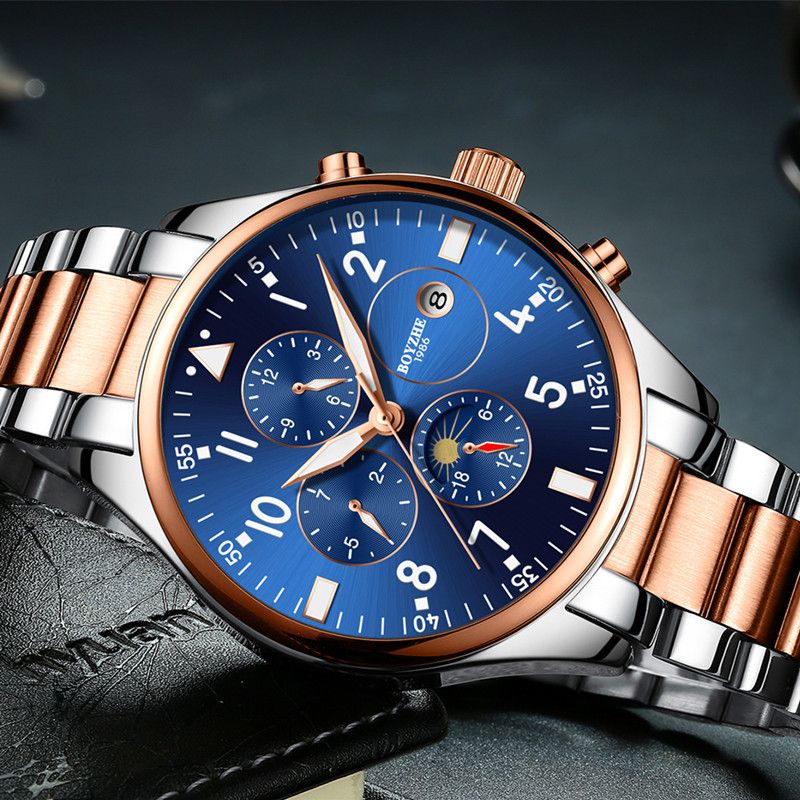 Acheter Pas Cher BOYZHE Mens Automatique Montre Mécanique Temps De Lune  Phase Étanche Mains Lumineuses Casual Sport Militaire Montres Relogio  Masculino D18100706 Du 46,87 € | Fr.Dhgate