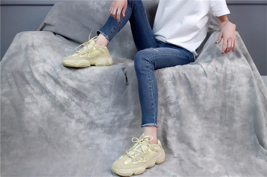 2018 New Desert Rat 500 Cena Moon Yellow Db2908 Powder Practical Leather Sneaker Calzado Deportivo Sport 500 Suede Blush Father Shoes And Box Por 2018 New Desert Rat 500 Cena Moon Yellow Db2908 Powder Practical Leather Sneaker Calzado Deportivo Sport 500 Suede Blush Father Shoes And Box Por
