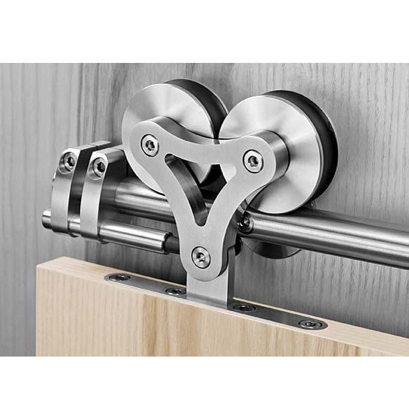 2019 Interior Barn Doors Stainless Steel Top Mount Dual Wheel Rolling Sliding Door Hardware Kit For Wood Doors From Att Hardware 58 6 Dhgate Com