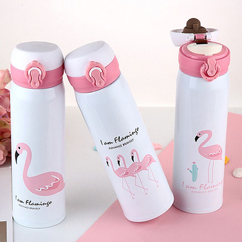 Flamingo Travel Mugs Coffee Tea Vacuum 