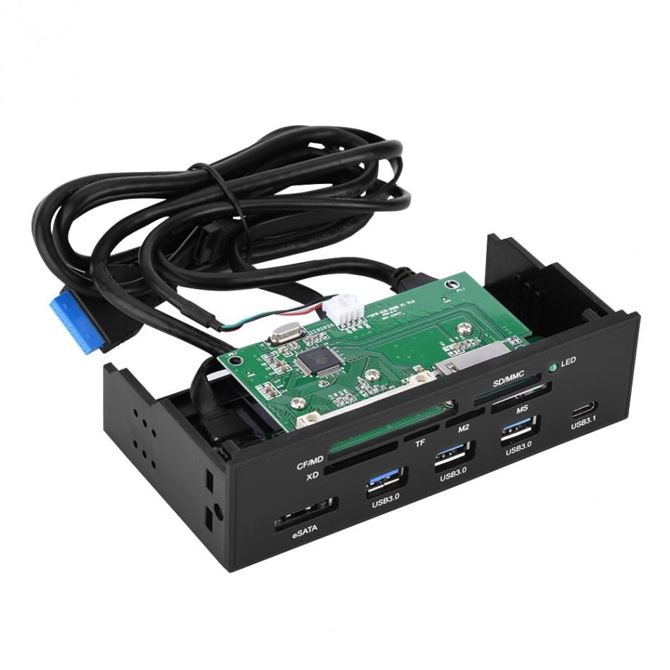 5.25/'/' USB3.0 Memory Card Reader Multi-card Front Panel for Desktop