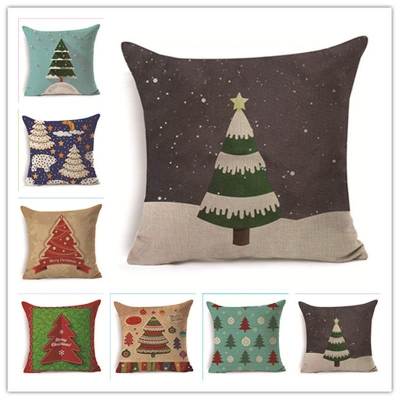 Arbre de vie en lin Throw Pillow Case Cushion Cover Home Decor 18/"