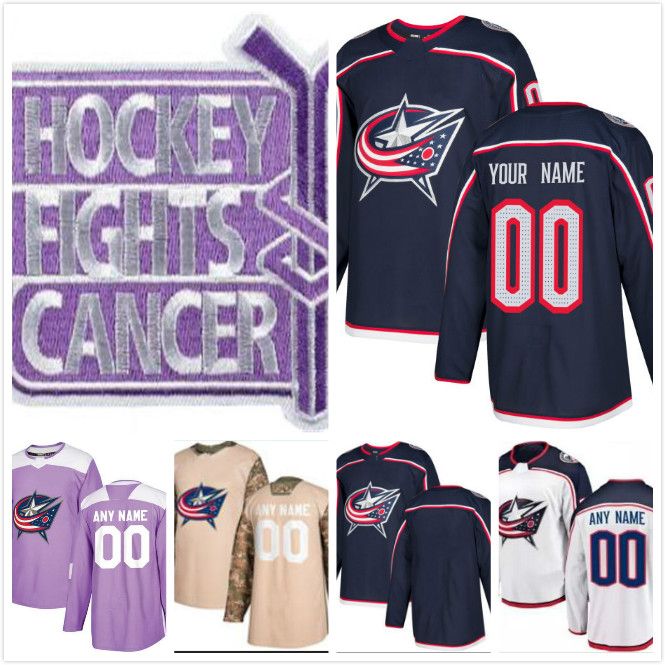 jack johnson blue jackets jersey