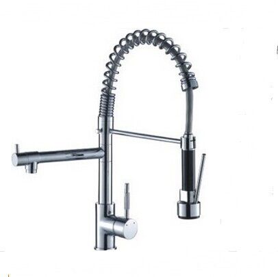2019 Single Lever Kitchen Faucet Pull Out Swivel Spout Vessel Sink
