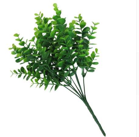 크리스마스 트리 장식품 인공 식물 플라스틱 녹색 식물 인공 리프 줄기 Office 파티 장식