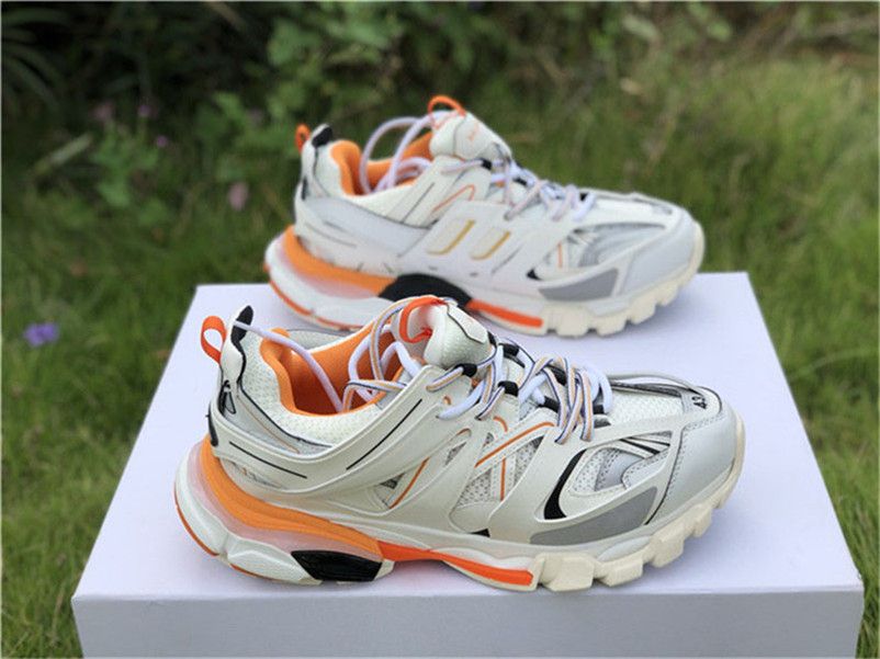 Balenciaga Track Runner Sneakers Orange White Unboxing