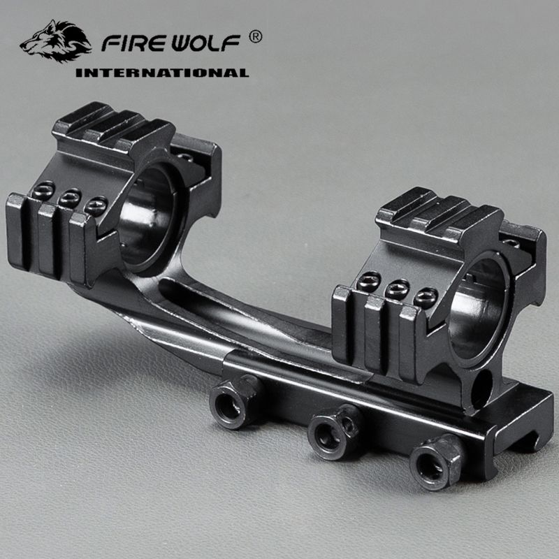 25.4mm//30mm Quick Release Dual Ring Tri-Side Scope Mount Fit 20mm Rail+Wrenches