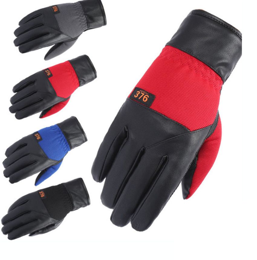 Guantes De Moto Invierno Impermeable Al Viento T/érmicos De Piel Sint/ética Resistentes Al Viento Waroomss Guantes De Manillar para Motocicleta Impermeables C/álidos para Moto Scooter