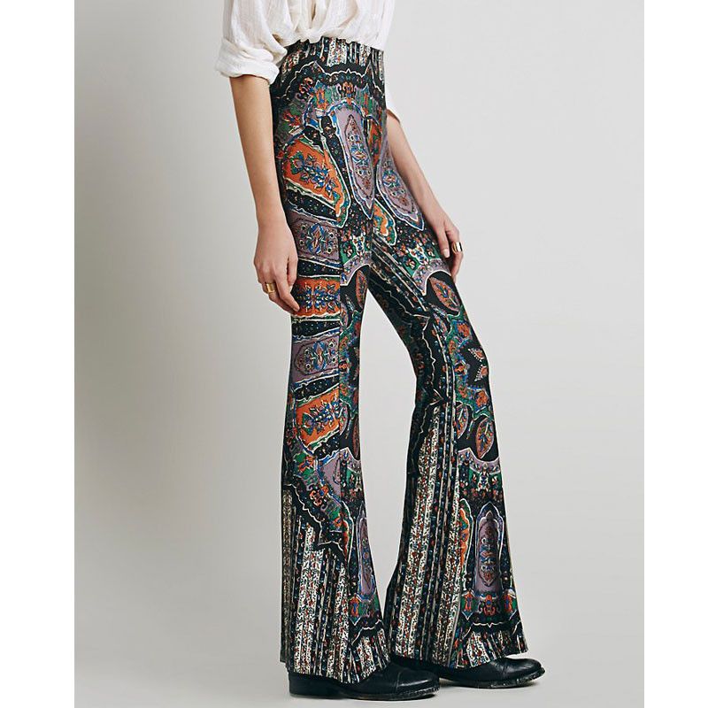 high waisted stretch flare pants