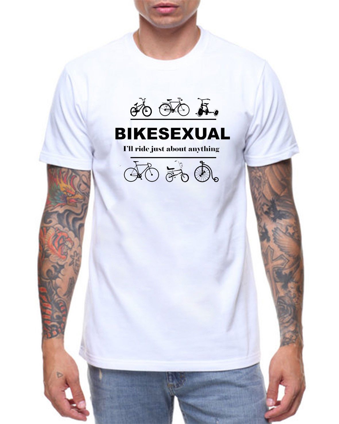 fenómeno Adelaida flojo Bikesexual Camiseta Divertido Pun Lema Orgullo Gay Lesbiana Lgbt Biker  Biker Ciclista Camisetas Casual Marca De Ropa De Algodón Top Camiseta De  25,12 € | DHgate