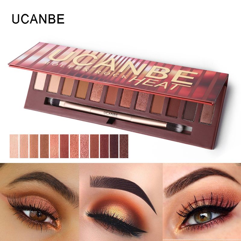 red and brown eyeshadow palette