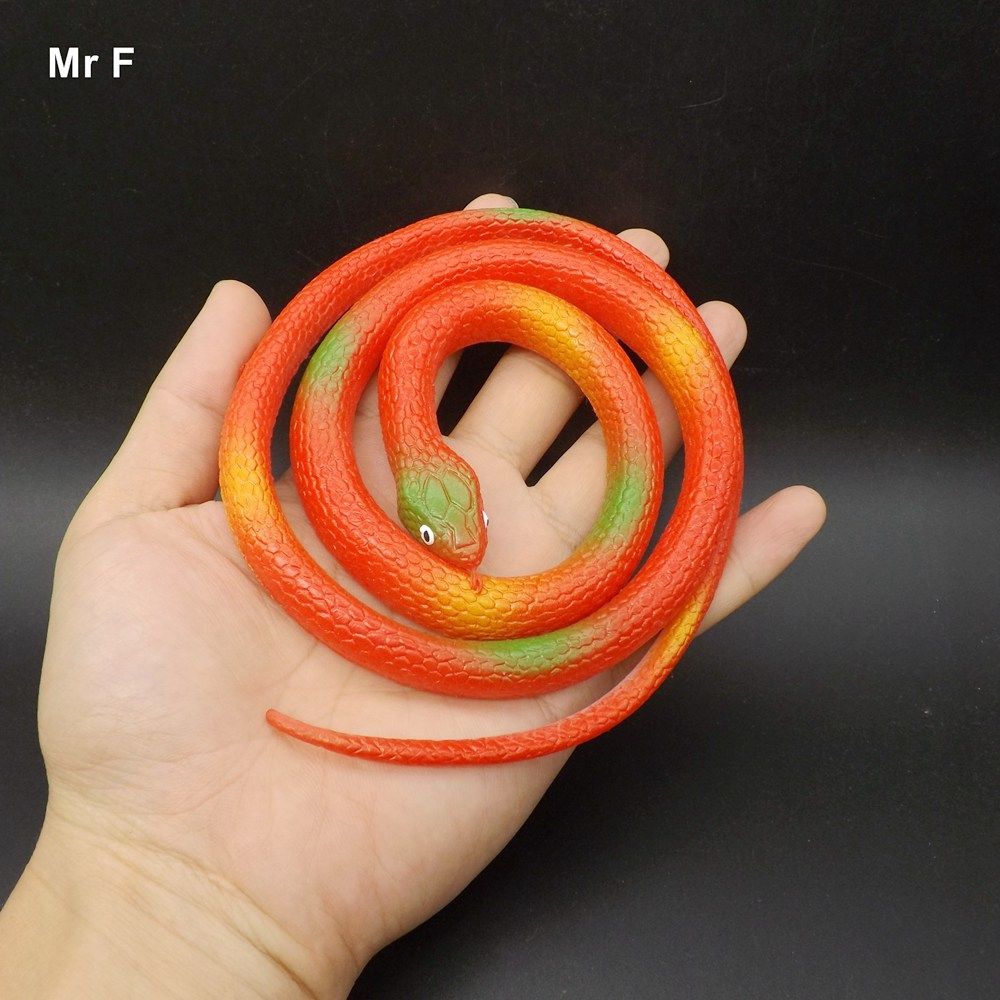 2020 80cm Halloween Soft Rubber Snake Fake Animal Model Props Joke ...