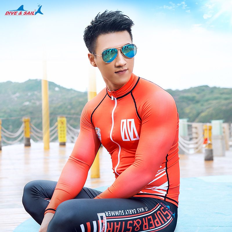 mens long sleeve swimwear