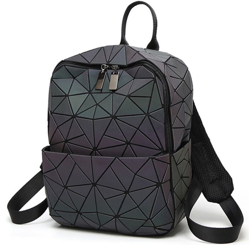 geometric reflective backpack