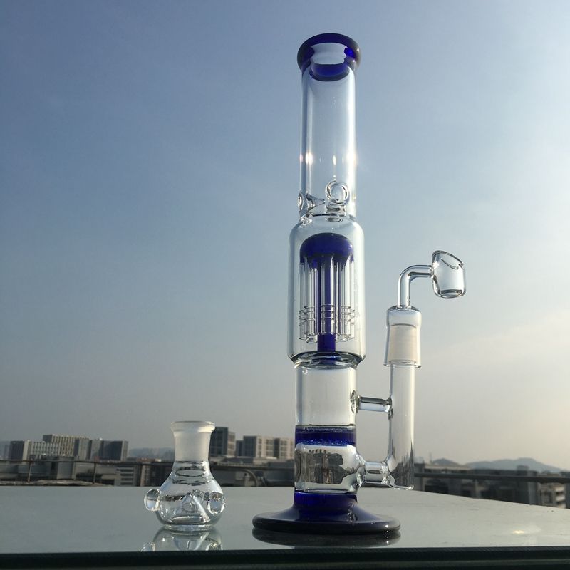 Colored Wax Bong With 18mm Quartz Banger 32cm High
