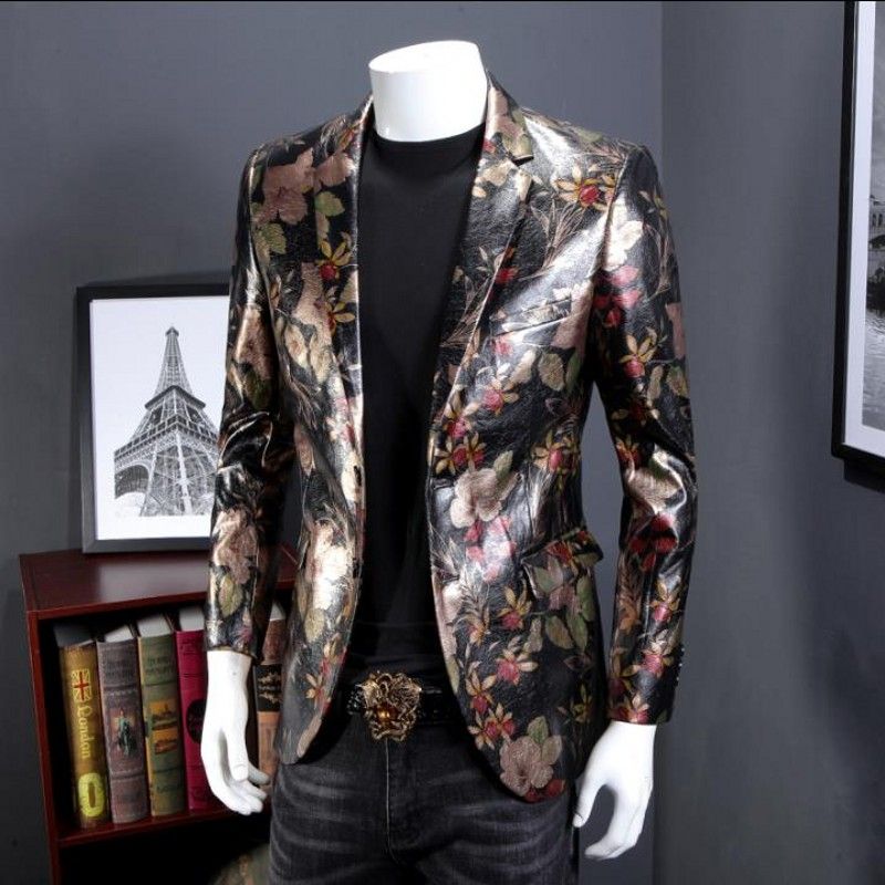 Discount Men Blazer 2018 Designer Colorful Mens PU Fancy Suits Discount Men Blazer 2018 Designer Colorful Mens PU Fancy Suits