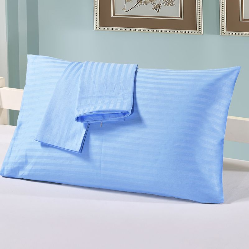 Ehomebuy Pillow Case Home Hotel Pillow Covers Blue Pure Cotton