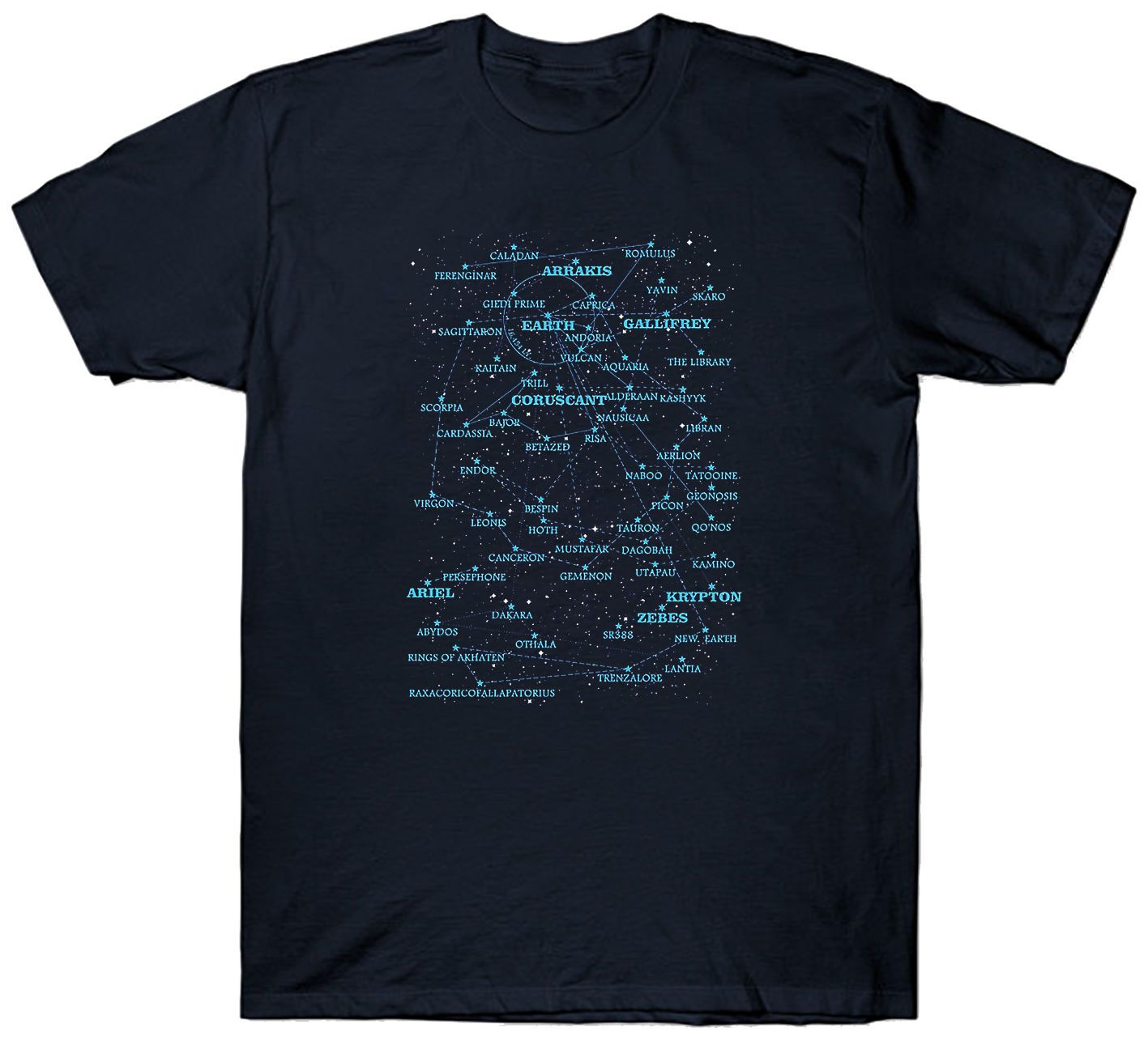 Acheter Sci Fi Star Carte T Shirt Espace Cosmic Geek En Gros Remise Battlestar Anniversaire Livraison Gratuite Harajuku Tops Mode Classique De 84 Du Ladyhill Dhgate Com