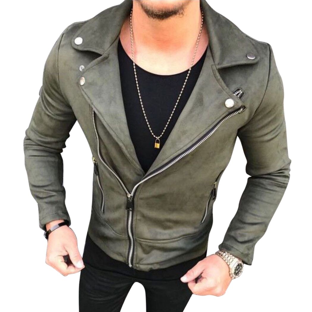 Mango Man Erkek Orta Kahverengi Suni Suet Biker Ceket 67004377 Trendyol