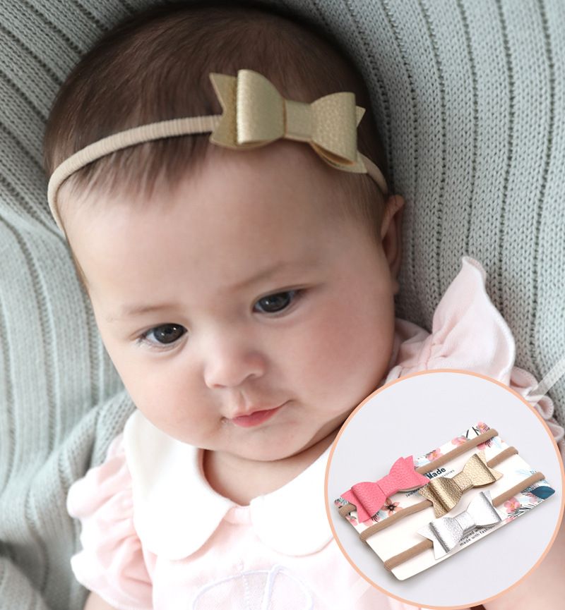 leather baby headbands