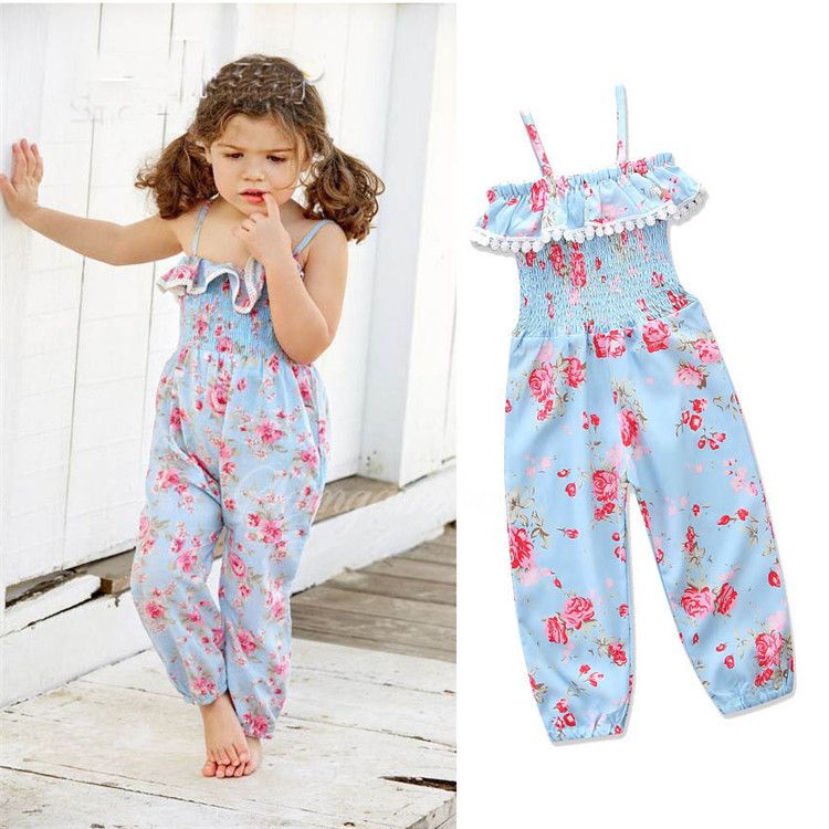 2018 INS para niños, niñas bebés, monos, ropa, sin mangas, mono, niña, pantalones florales, trajes