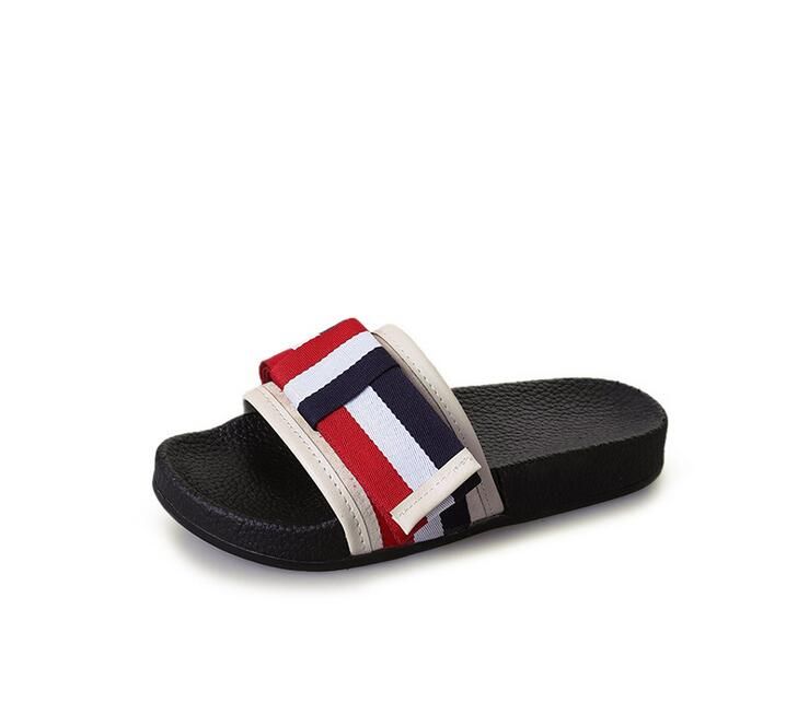 neutral colored flip flops