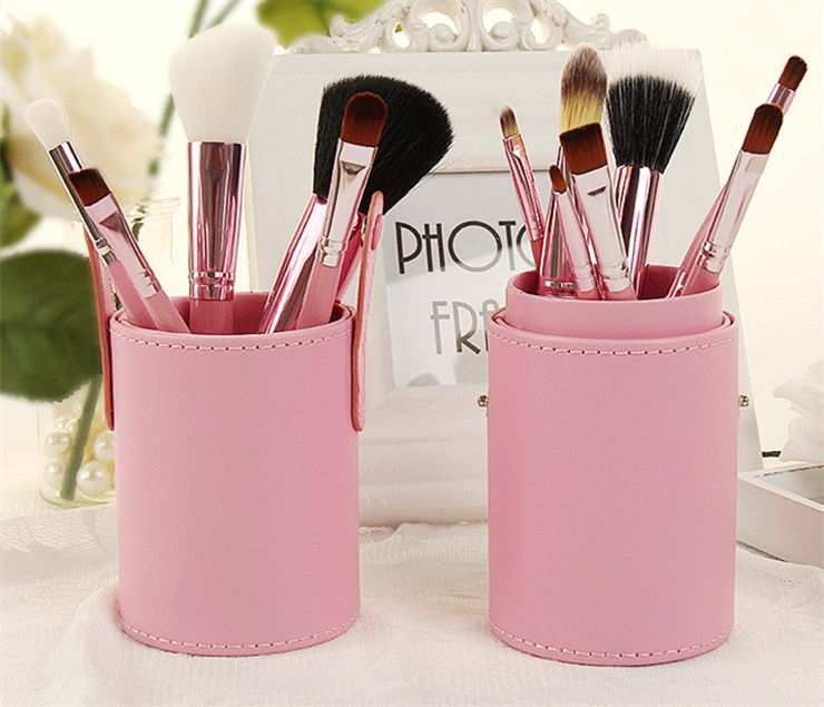 Fasion Makeup Brush Set+Cup Holder Professional Makeup Brushes Set