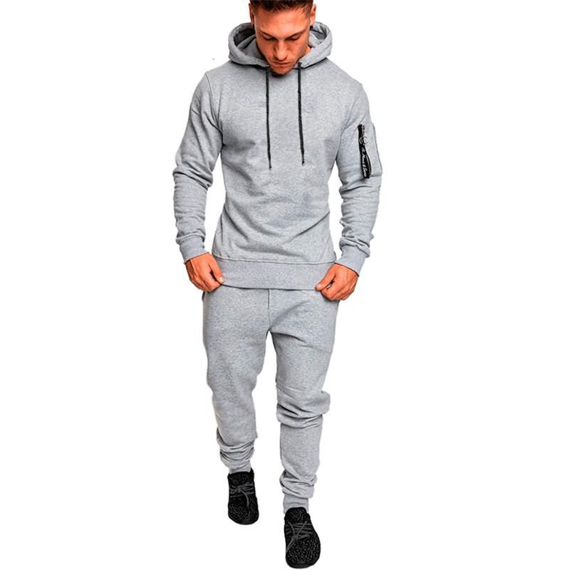 Acquistare Autunno Abbigliamento Sportivo Uomo Running Jogging Tute  Maschile Fitness Body Building Sportwear Felpe Con Cappuccio Pantaloni Tuta  Set Economico | Consegna Veloce E Qualità | It.Dhgate