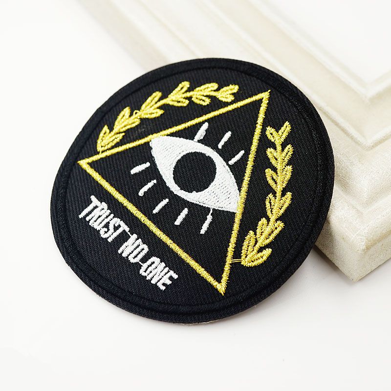 Trust No One Iron On Patches Embroidered Patches Badges appliqués