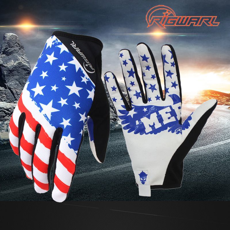 american flag dirt bike gloves