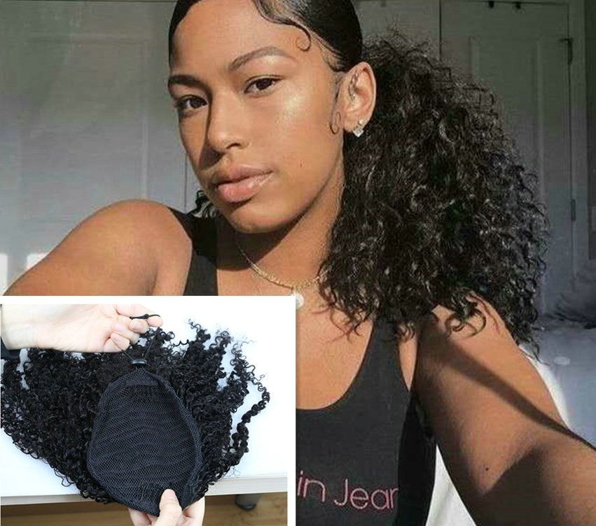 Kupit Optom Afro Amerikanskij Sportivnyj Hvost Pricheska Chernyj Afro Kudryavyj Vyushiesya Brazilskie Chelovecheskie Volosy Hvost Klip V Narashivanie Volos 120 G Otdivaswigszhouli V Kategorii Hvostiki 3 581 Rub Na Ru Dhgate Com Dhgate