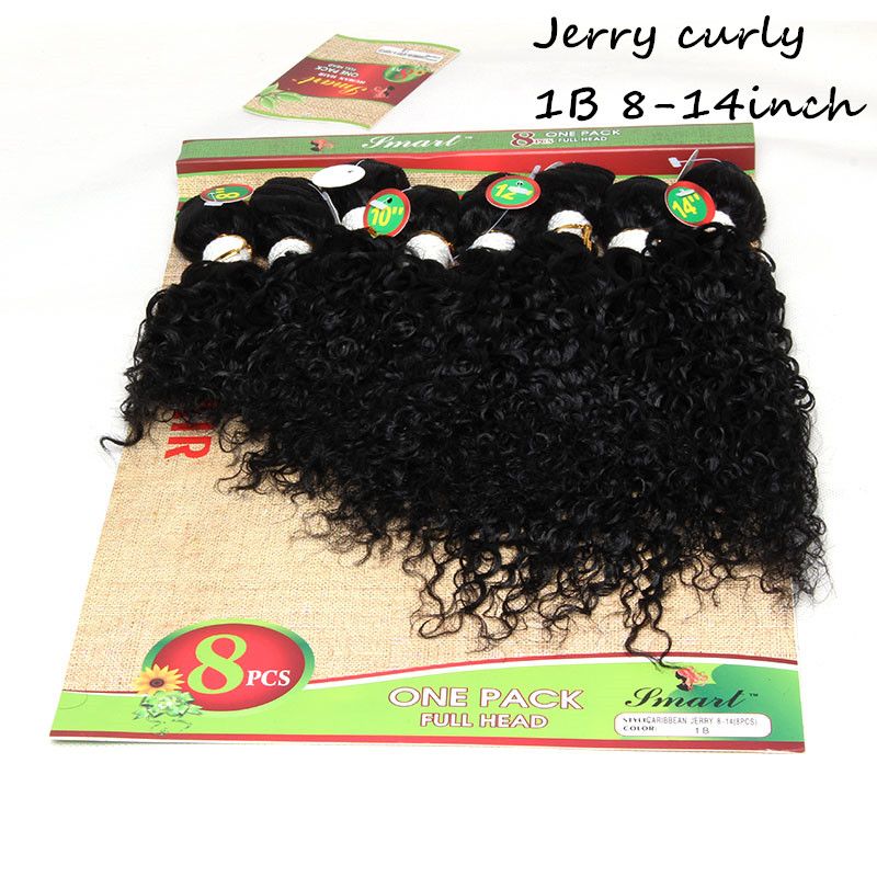 8-14 inch Jerry Curly Black