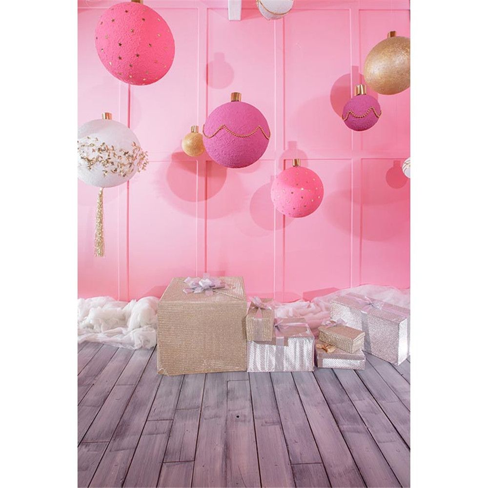 2020 Baby Girl Photography Background Indoor Solid Pink Wall Balls