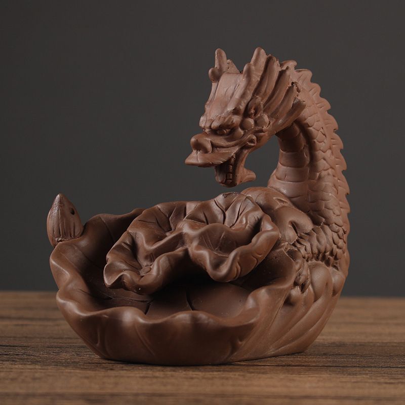 2020 Ceremic Dragon Incense Burner Sandalwood Incense Smoke Backflow