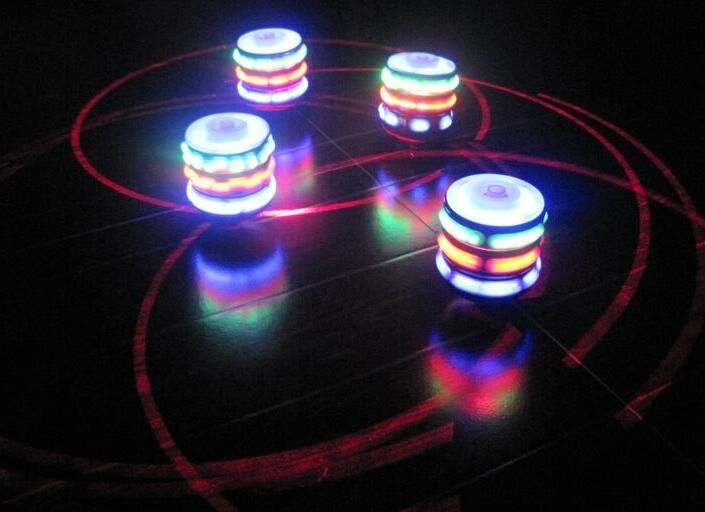 spinning top with lights