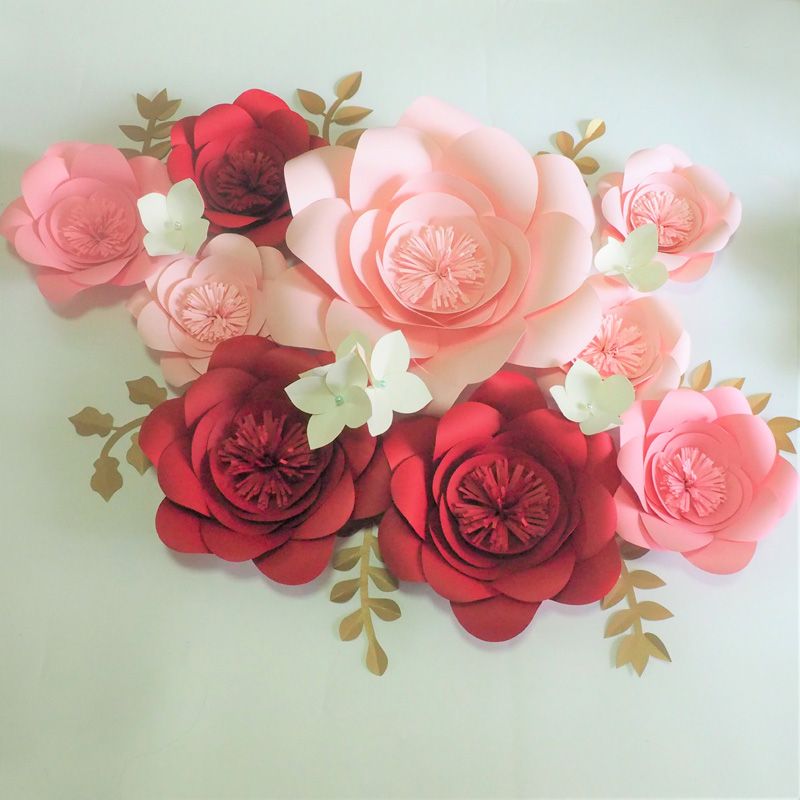 Acquista 2018 Fai Da Te Meta Fatto Gigante Di Fiori Di Carta 9 Pz Fiori Di Ortensia 6 Pz Foglie 7 Pz Evento Di Nozze Sfondo Video Tutorial A 60 43 Dal Fivestarshop It Dhgate Com