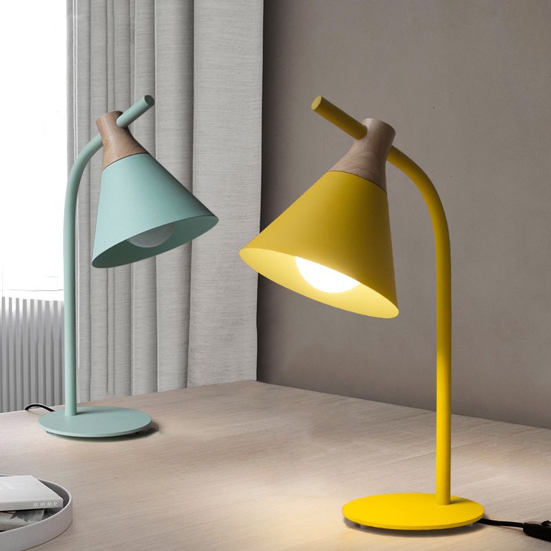 yellow table lamp