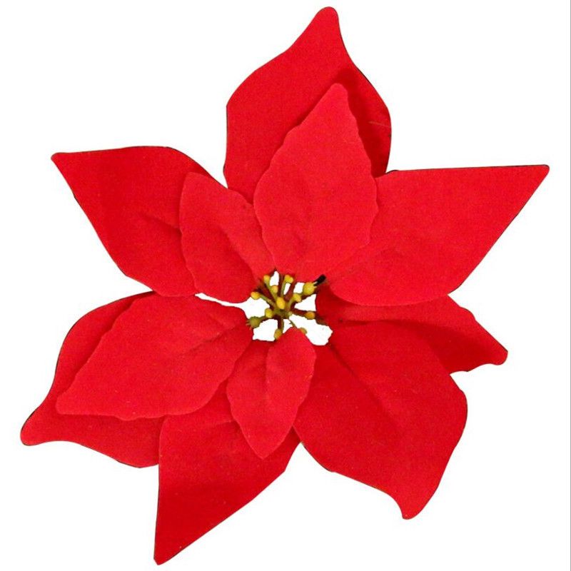 Stella Di Natale Plastica.Acquista Fiore Artificiale Di Natale Stella Di Natale Di Plastica Foglia Bouquet Piante Autunno Caduta Decorazione Della Festa Nuziale Foglie Rosse Corone A 0 54 Dal Linmanflower Dhgate Com