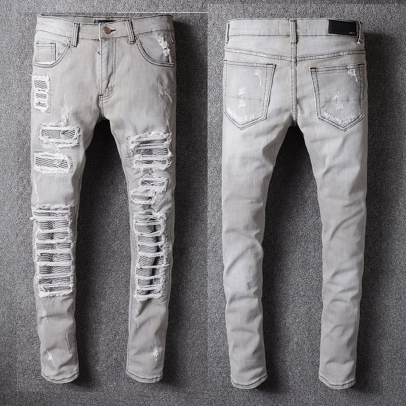 2020 Mens Distressed Ripped Jeans US Size Brand Designer JUSTIN BIEBER ...