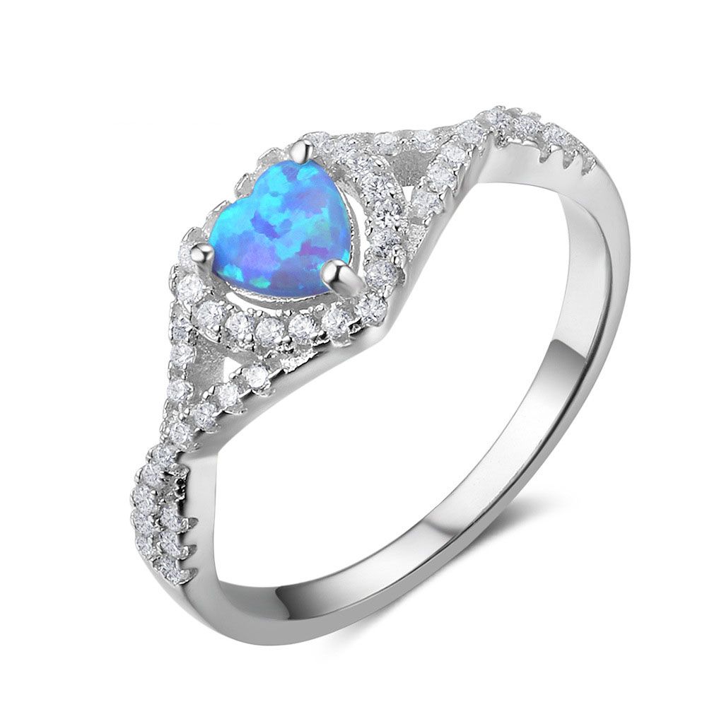 blue fire opal ring