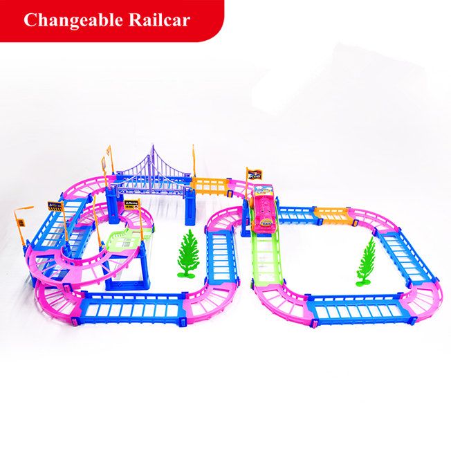 kids train with track