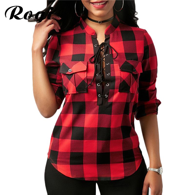 camisas a cuadros mujer