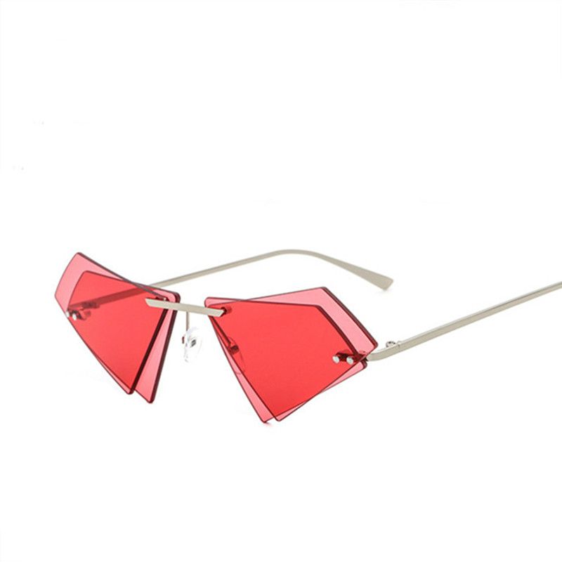 Occhiali Da Donna Uomini Donne Irregolari Doppio Strato Occhiali Da Sole  Triangolari Le Donne Cornice Eyewear Gambe Metalliche Occhiali Da Sole  Senza Montatura Da 11,57 € | DHgate Italy