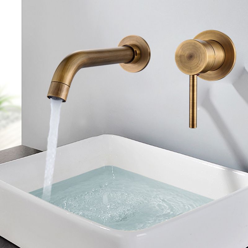 2020 Modern Brass Wall Basin Mixer Tap Bathroom Sink Faucet Swivel
